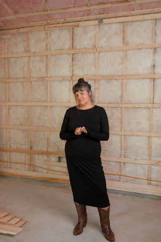 Robe t-shirt manches longues - essentiel