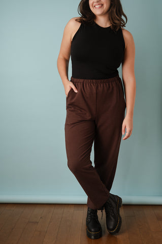 Pantalon ouaté - brun